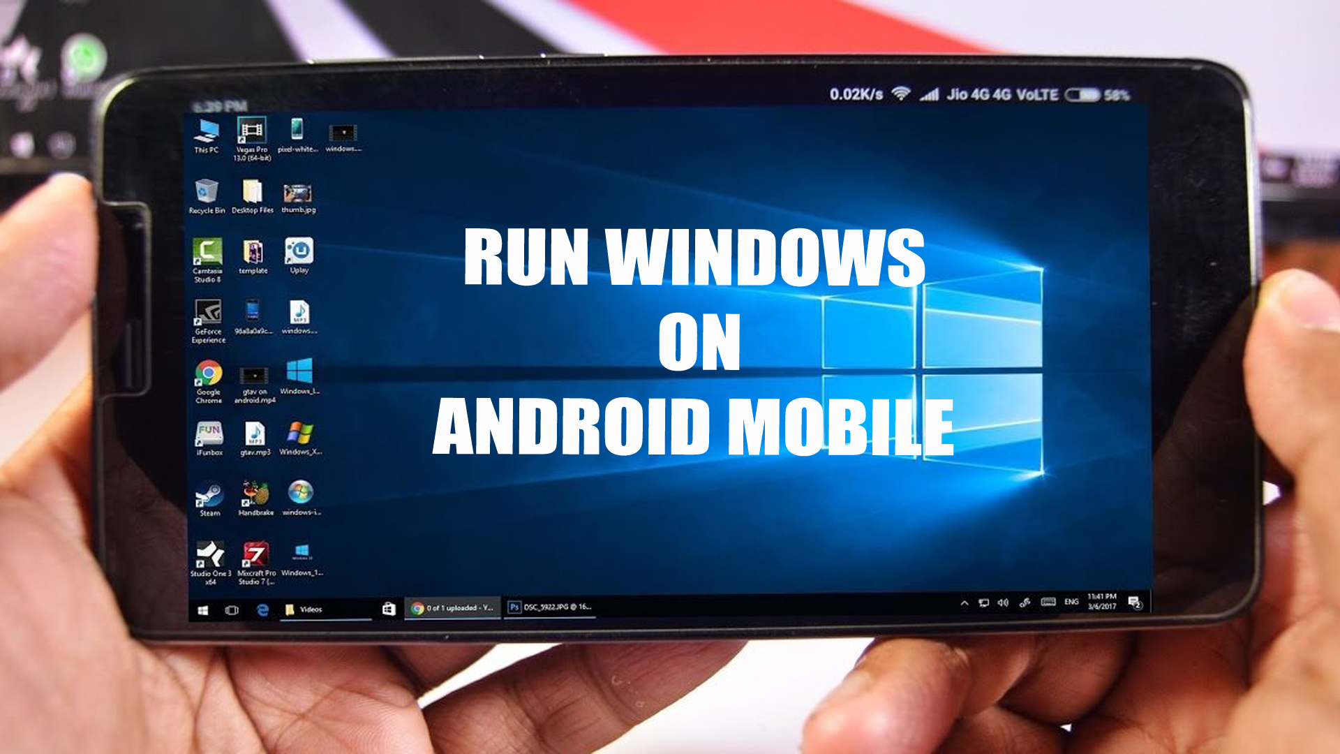 run android on windows 10